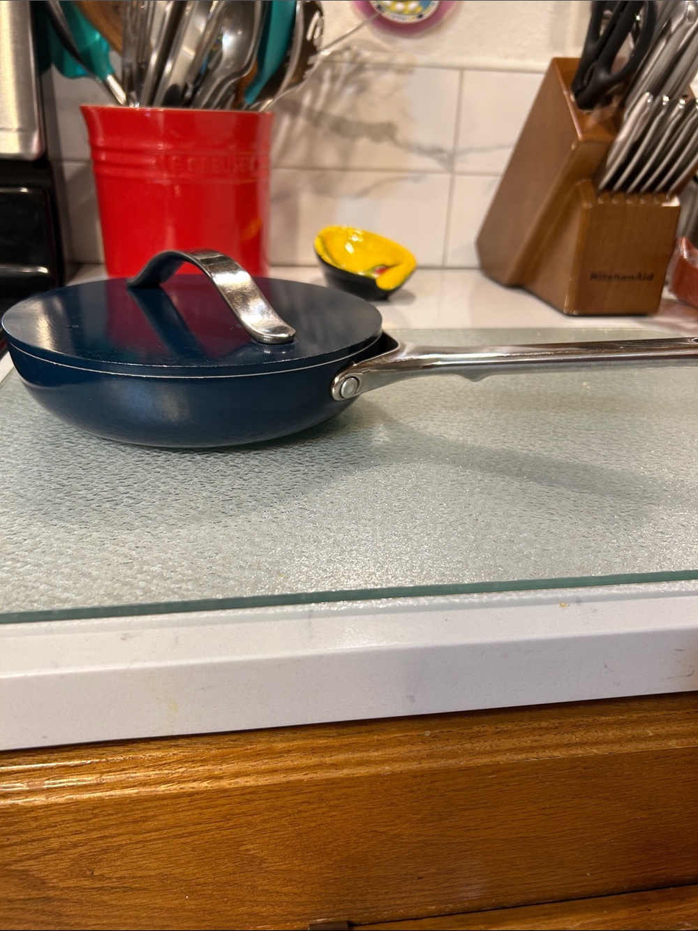 Caraway sauté fry pan 8” in great condition